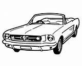 Mustang Coloring Pages Car Ford Gt Lowrider Drawing Cars Printable Voiture Clipart Drawings Cool Color Coupe Print Camaro Race Coloriage sketch template