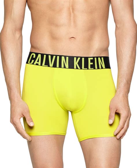 Calvin Klein Calvin Klein Men S Intense Power Boxer Briefs In Yellow