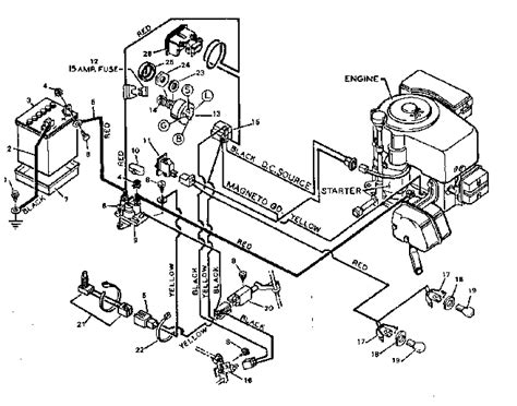 wiring diagram  craftsman lt riding mower