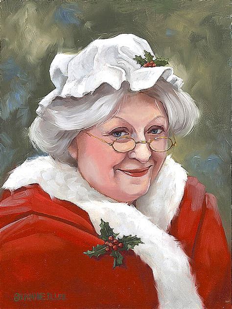 art now and then mrs santa claus
