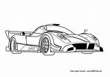Coloring Pages Pagani Zonda Cars Car Race Koenigsegg Kids Colors Printable Visit sketch template