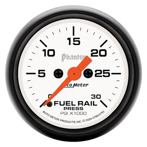 auto meter  phantom series   fuel rail pressure gauge   psi