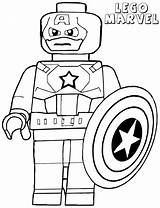 Lego Coloring Pages Superhero Marvel Kids sketch template