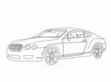 Bentley Coloring sketch template