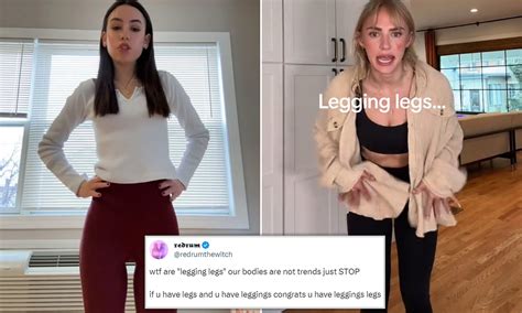 Tiktok Users Slam Disgusting And Toxic Legging Legs Trend That Sees