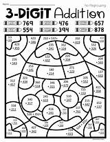 Addition Digit Subtraction Regrouping Multiplication Perfe Amounts Teacherspayteachers Coloringhome sketch template
