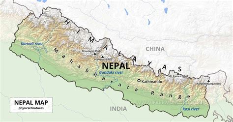 geography  nepal  regions plan  trip