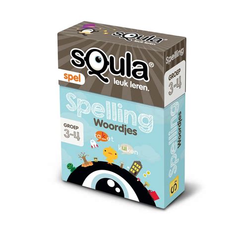 squla leuk leren spelling woordjes voor groep   toy packaging packaging design label design