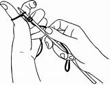 Getdrawings Needles Knitting Drawing sketch template