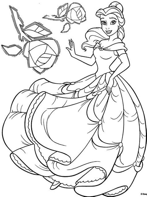 coloring pages disney belle clip art library