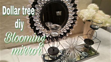 dollar tree diy home decor room decor blooming mirror
