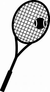 Tennis Vector Racquet Clipart sketch template