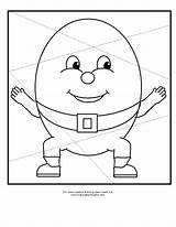 Humpty Dumpty Coloring Puzzle Rhyme Williamson Rhymes Peep sketch template