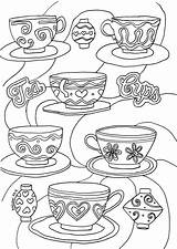 Disney Coloring Mad Hatters Inspired Tea Party Cup Ride Downlaod sketch template