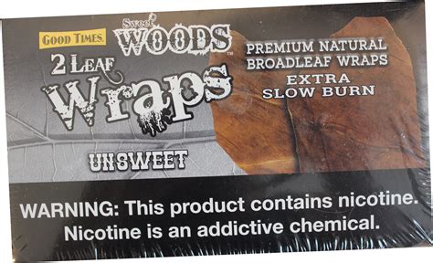 sweet woods unsweet wraps  count