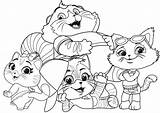 44 Cats Coloring Pages Family Cat Printable Book Disney Youloveit sketch template