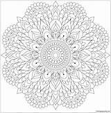 Sunrise Pages Mandala Morning Coloring sketch template