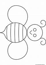 Bee Coloring Pages Printable Kids Honey Crafts Preschool Bees Para Print Baby Please Abeja Abejas Insects Abelha Handout Template Feltro sketch template