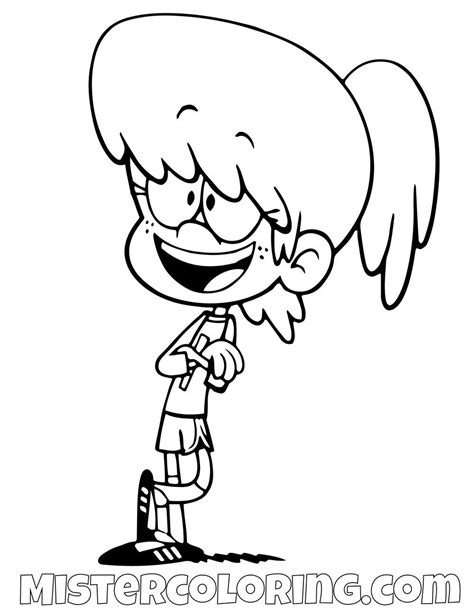 loud house coloring pages leni thekidsworksheet