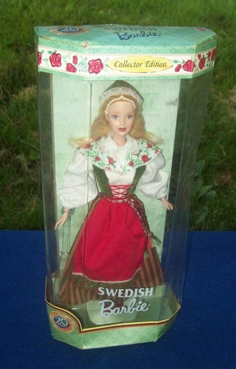 1999 mattel dolls of the world swedish barbie doll nib 24672 mattel