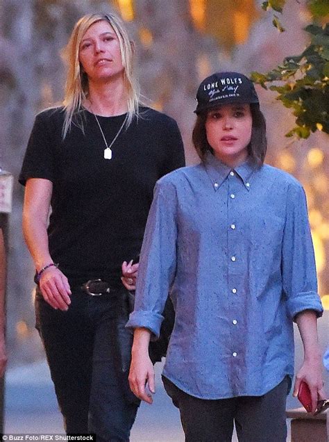 ellen page and her new girlfriend samantha thomas look happy in new york daily mail online