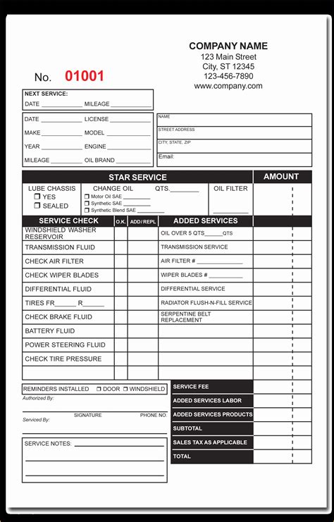 appliance repair invoice template  sales receipt