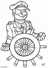 Coloring Captain Pages Printable Large sketch template