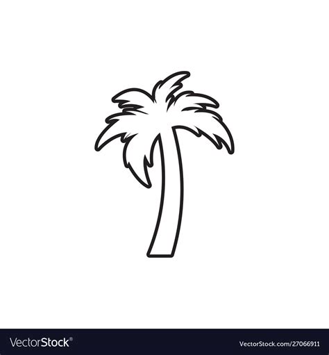 palm tree graphic design template isolated vector image