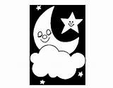 Estrellas Lua Estrelas Pintar Lluna Estrelles Dibuix Dibuixos Acolore sketch template