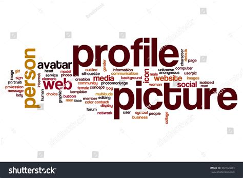 profile picture word cloud stock illustration  shutterstock
