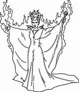 Maleficent Coloring Ausmalbild Wecoloringpage Fiery Fairy Kostenlos sketch template