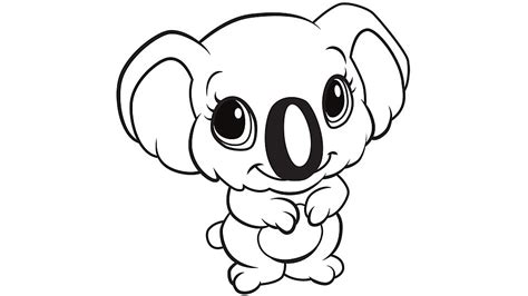 kids coloring pages koala print color craft