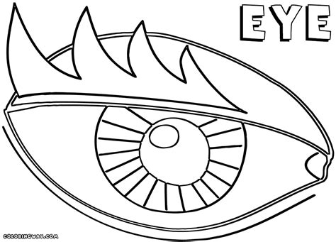 eyes coloring pages coloring pages    print