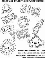Germs sketch template