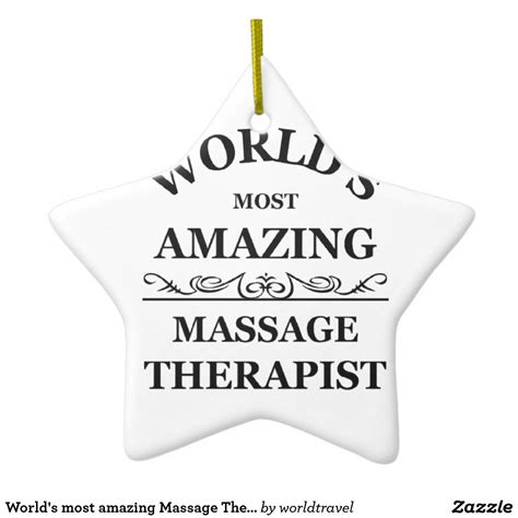 world s most amazing massage therapist ceramic ornament