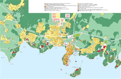 porec croatia detailed towncity map