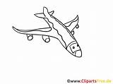 Ausmalbilder Flugzeug Himmel Malvorlage sketch template