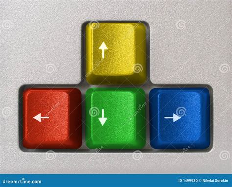 multicolored arrows computer keyboard stock photo image