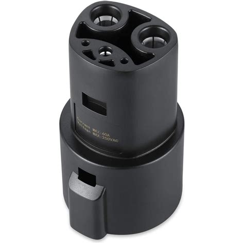 lectron   tesla charging adapter   ac compatible  sae  electric