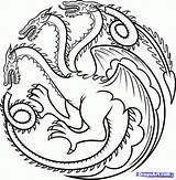 Targaryen Sigil Tronos Haus Drachen Daenerys Zeichnet Sigils Abrir Wappen Vectorified Colorir Dragoart sketch template