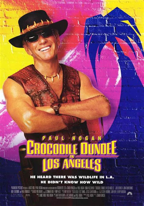crocodile dundee in los angeles movie poster 2 sided original 27x40 ebay