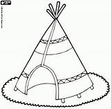 Coloring Pages Indians American Native North Printable Tent Sheets Teepee раскраска Topcoloringpages Kids Americans sketch template