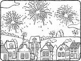 Coloring Pages July Fireworks Pretty Scene Kids Color Choose Board Bestcoloringpagesforkids Activities sketch template