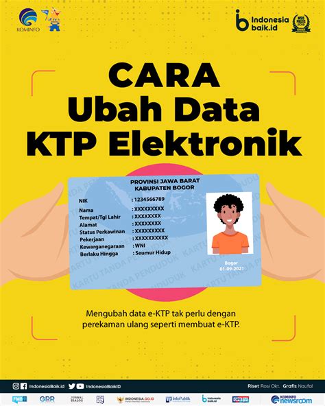 ubah data ktp elektronik indonesia baik