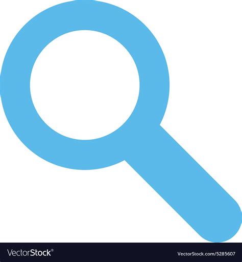 search flat blue color icon royalty  vector image