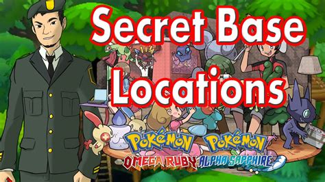 All Secret Base Locations Pokemon Alpha Sapphire And
