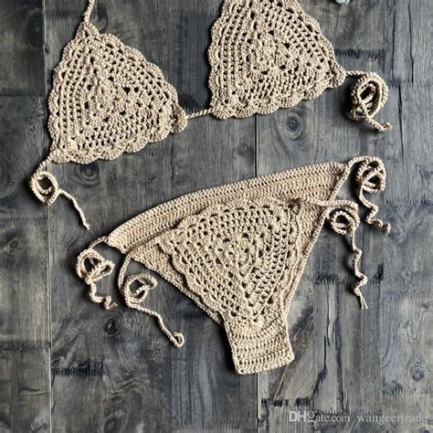 2020 handmade crochet micro bikini thong beach micro swimwear sexy