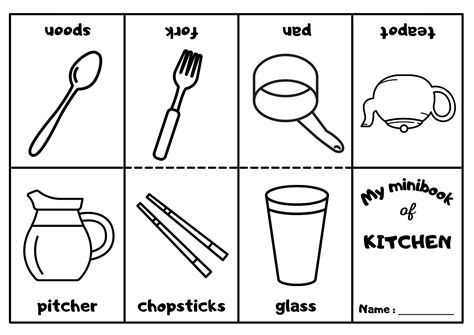 forks spoons coloring pages