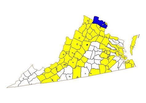 County Map Project Virginia