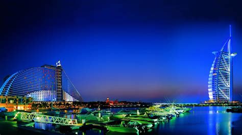 Dubai Night Skyline Cities Hd Wallpaper Preview